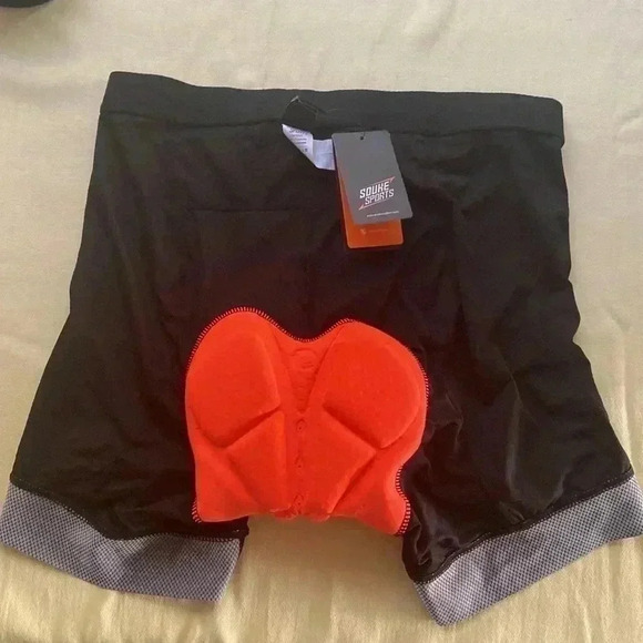 Souke Sports Black Men’s Padded Cycling Shorts NWT Size XXL - Picture 3 of 10